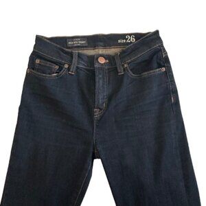 J. Crew Women's Size 26 Navy Dark Blue Denim High Rise Skinny Casual Jean Pants